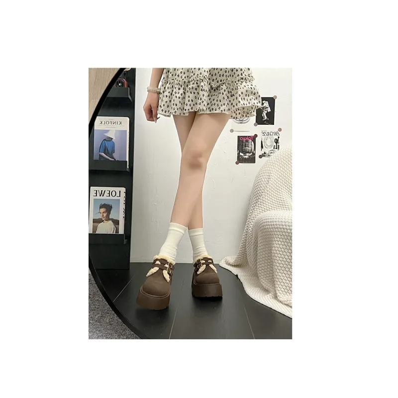 Fashion Casual Loafers Unlined Shoes 7cm Women's-25