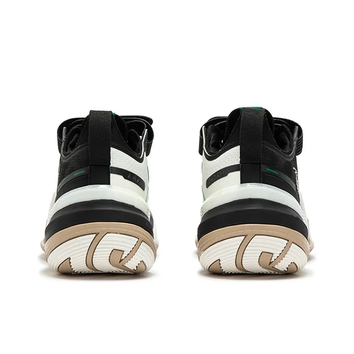 361° AG 5 PRM Panda Cushioning Anti-Slip And Wear-Resistant Low-Top Basketball Shoes Unisex White Black-3