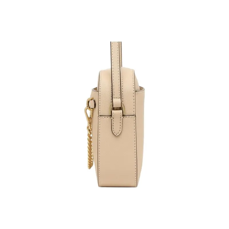 MICHAEL KORS Jet Set Saffiano Leather Shoulder Bag Crossbody Bag Large Size Women's Camel-2