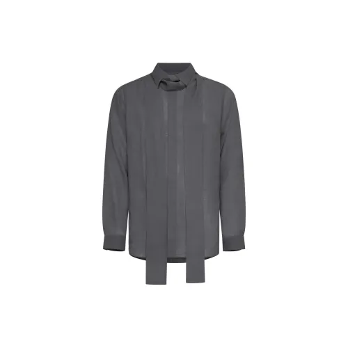 LARDINI Shirts Men Charcoal Gray