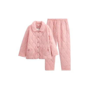 FENTENG Pajama Set Women's Cute Pink