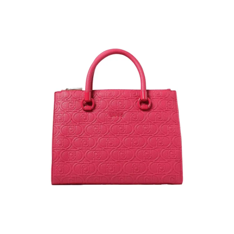 LIU·JO Polyester Blend With Polyurethane Tote Bag Shopping Bag Shoulder Bag Crossbody Bag Handbag Women's Pink-0