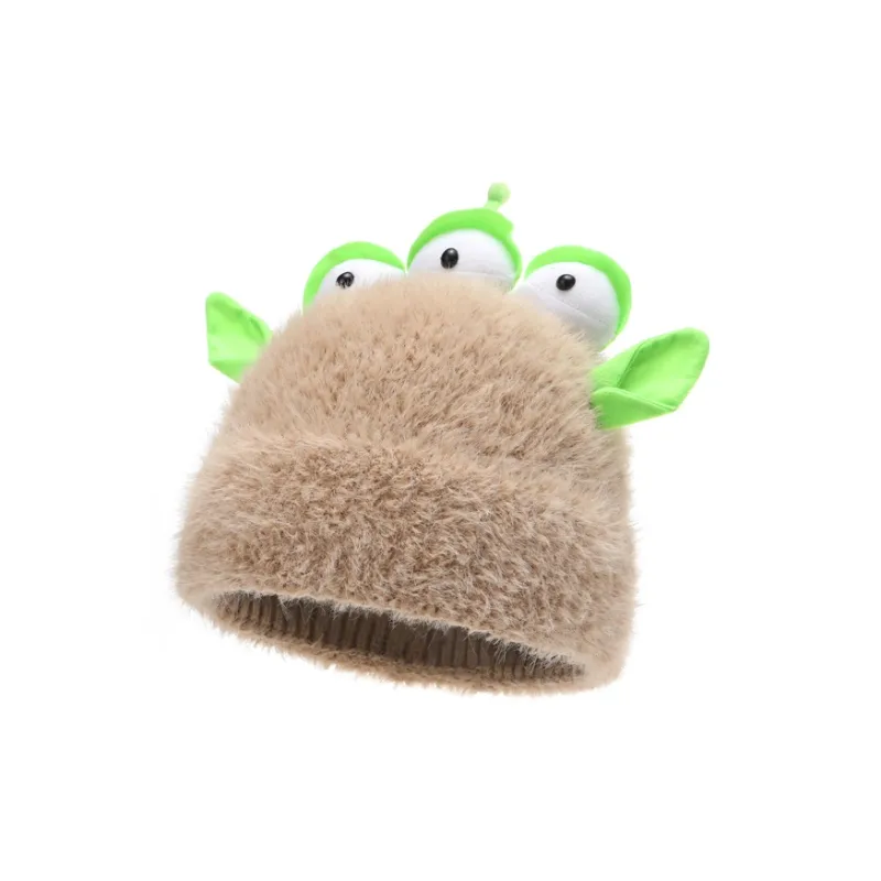 FREE RABBITⅡ Thickened Warm Red Eye For Fall And Winter Beanie Unisex-3