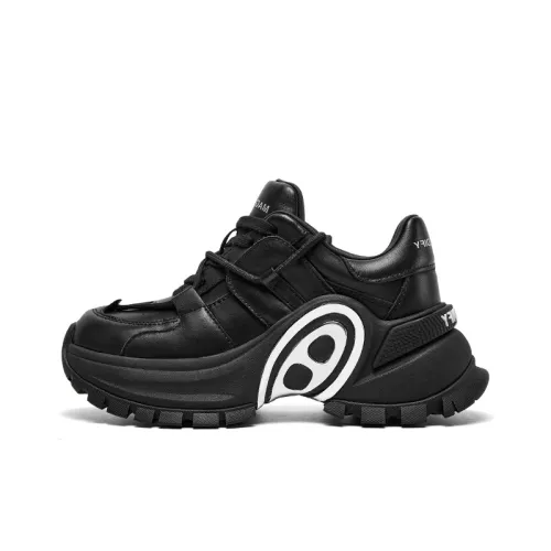 CHERYKALLY Anti Slip And Wear Resistant Height Increasing Low Top Chunky Sneakers Women's