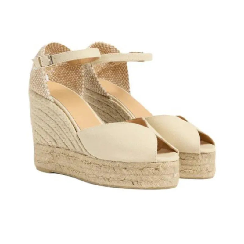 Castañer BIANCA One Strap Sandals Women's Beige-2
