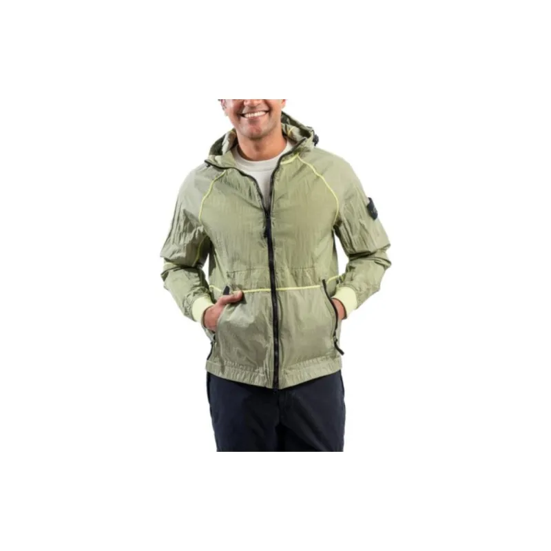 STONE ISLAND Zip Up Hooded Jacket-3