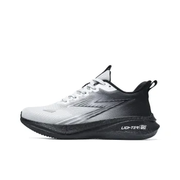 BTE Wear Resistant Lightweight Rebound Low Top Supercritical Foam Marathon Running Shoes Unisex Gradient Black