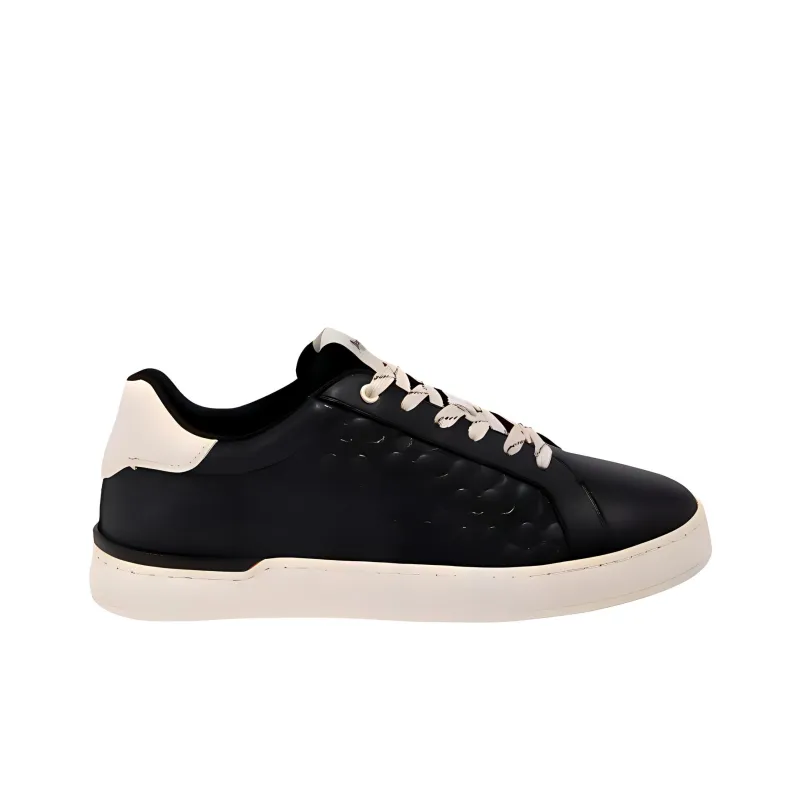 COACH Low Top Skateboard Shoes Men's Black-1