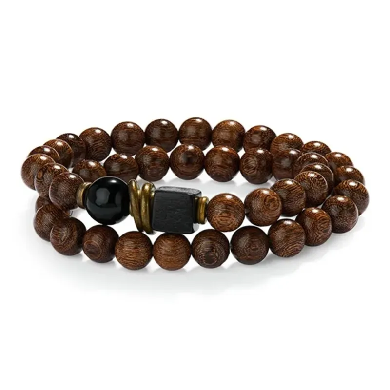 Green Craftsman Sandalwood Bracelets Unisex-0