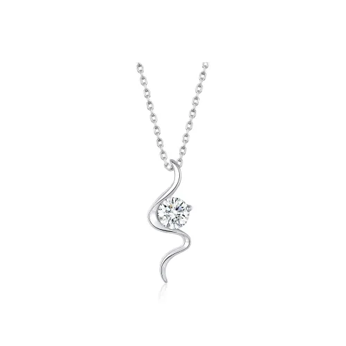Trpopo S925 Silver Collarbone Chain Necklace Adjustable Women's