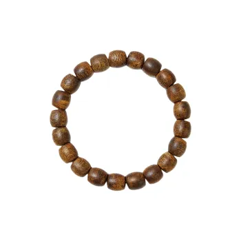 A Bead Song Green Kyara Agarwood 9mm Straight Cut Drum Bead 8g+ Unisex