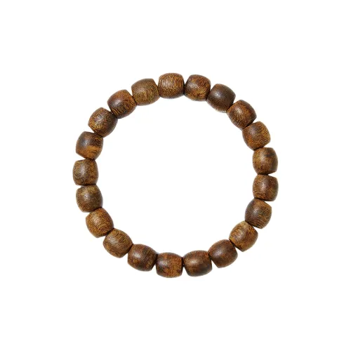 A Bead Song Green Kyara Agarwood 9mm Straight Cut Drum Bead 8g+ Unisex