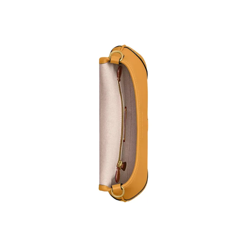 COACH Soho Recycled Leather Crossbody Bag, Shoulder Bag Tubas Women's Mustard Yellow-2