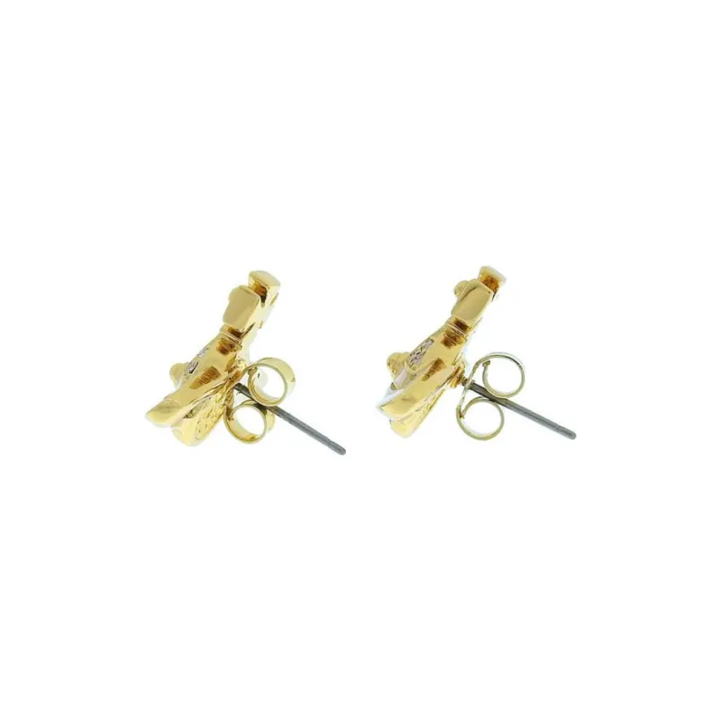 Vivienne Westwood Gold Plated Stud Earrings Women's Gold-2