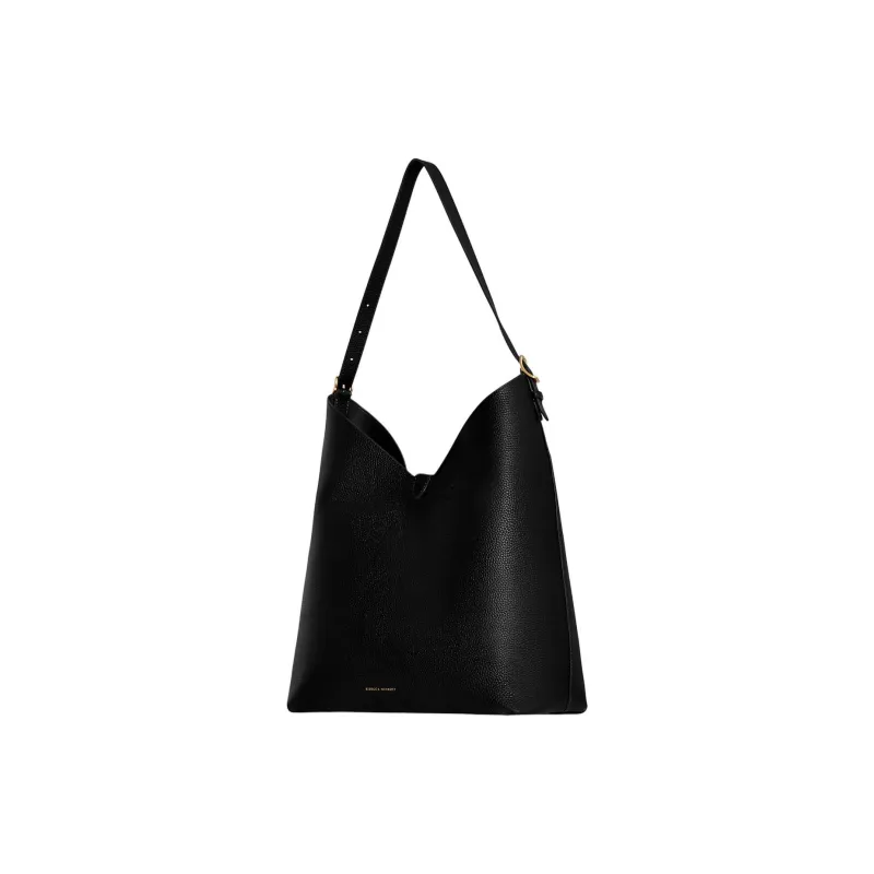 REBECCA MINKOFF Leather Hobo Bag Handbag Shoulder Bag Women's Black-1