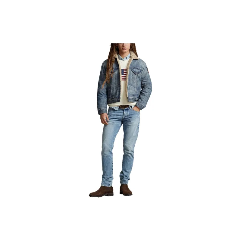 Polo Ralph Lauren Faded Effect Denim Trucker Jacket-1