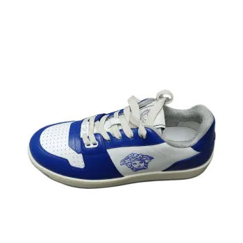 FANSIZHE Low Top Skateboard Shoes Men's White Blue