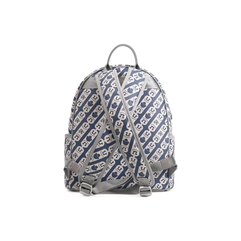 DANNYBEARJEANS Fabric Backpack Large Size Unisex Blue-2