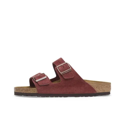 Birkenstock Arizona Series EVA Slip-Resistant Slide Slippers Unisex Burgundy Regular