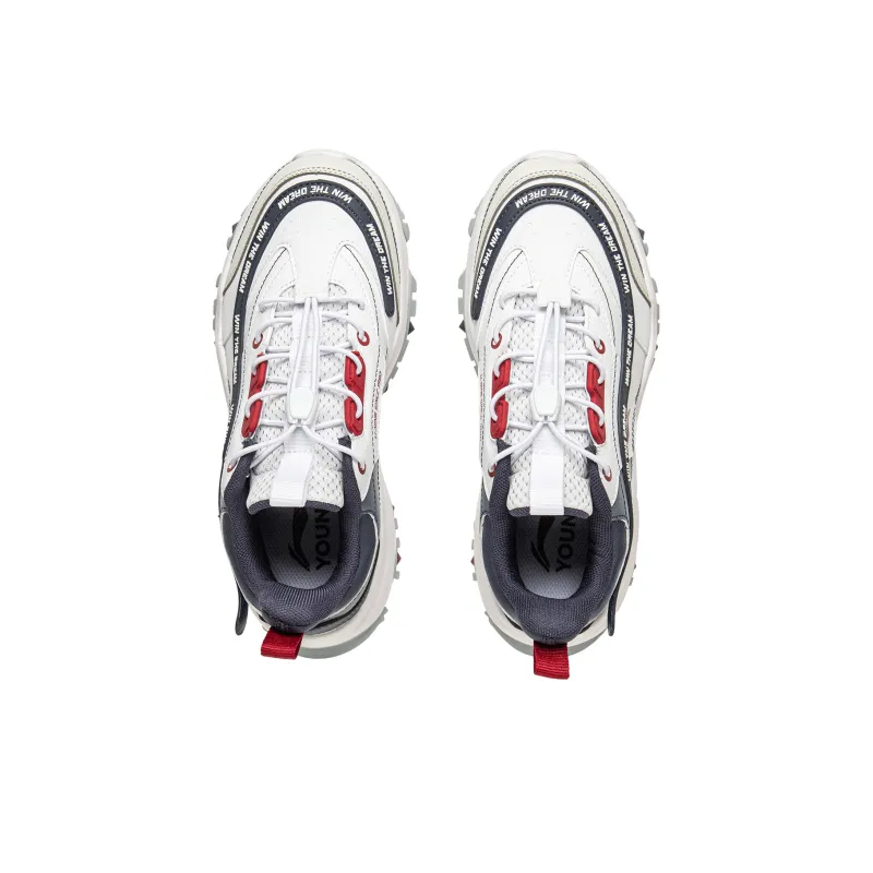 LINING YOUNG Cushioning Low Top Kids Lifestyle Shoes Standard White Kids'-2