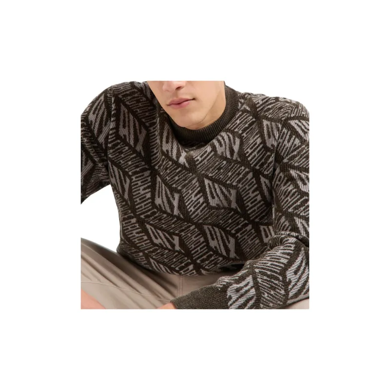 ARMANI EXCHANGEAE FW24 Knitwear Men's Olive Brown-4