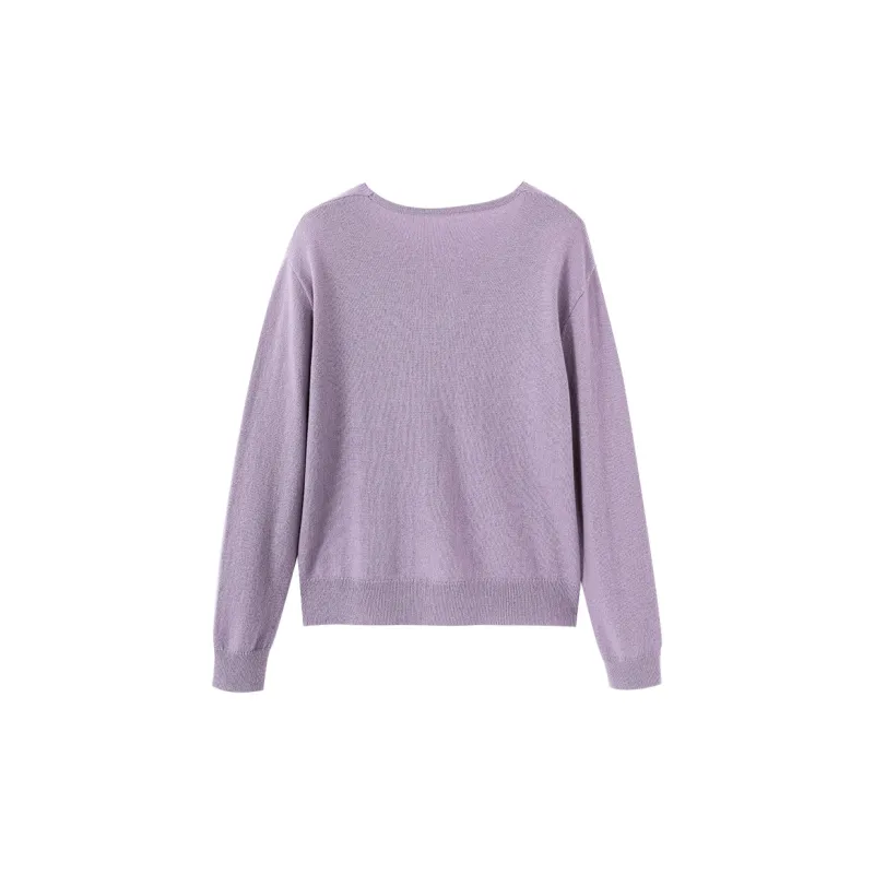 XIANGYING Sweater Women's Purple-1