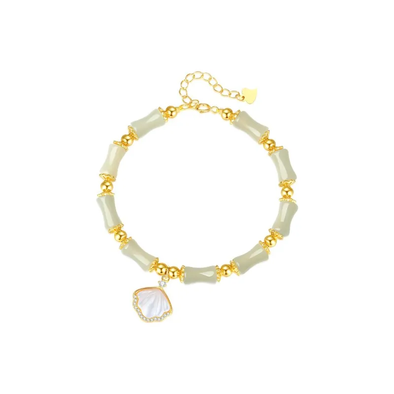 VANA Hetian Jade Bracelets Pale Greenish White Jade Women's-0