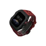 Classic Black Frame+Red Strap with Black Butterfly Clasp
