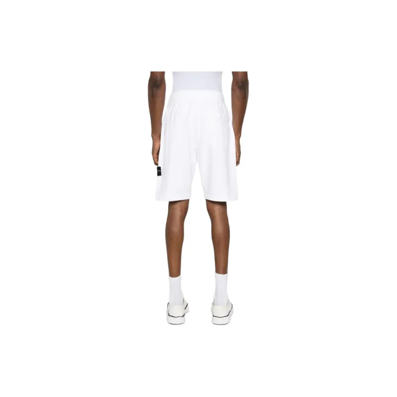 STONE ISLAND Logo Patch Drawstring Bermuda Shorts-4