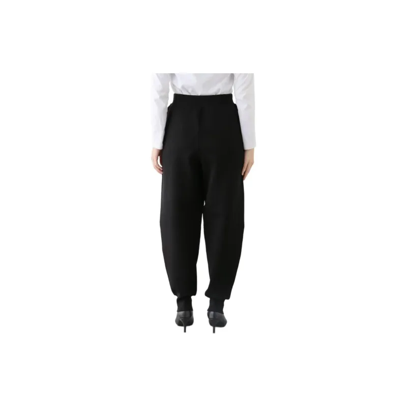 PLAGE Knitted Sports Pants Women's Black-2