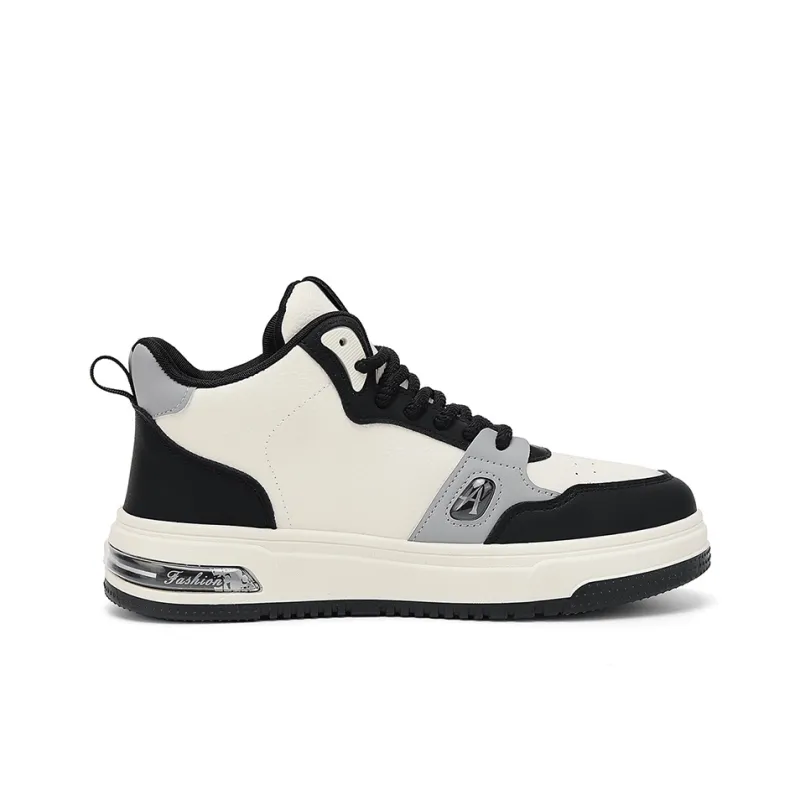AD Warm Wear-Resistant Height Increasing High-Top Skateboard Shoes Men's-1