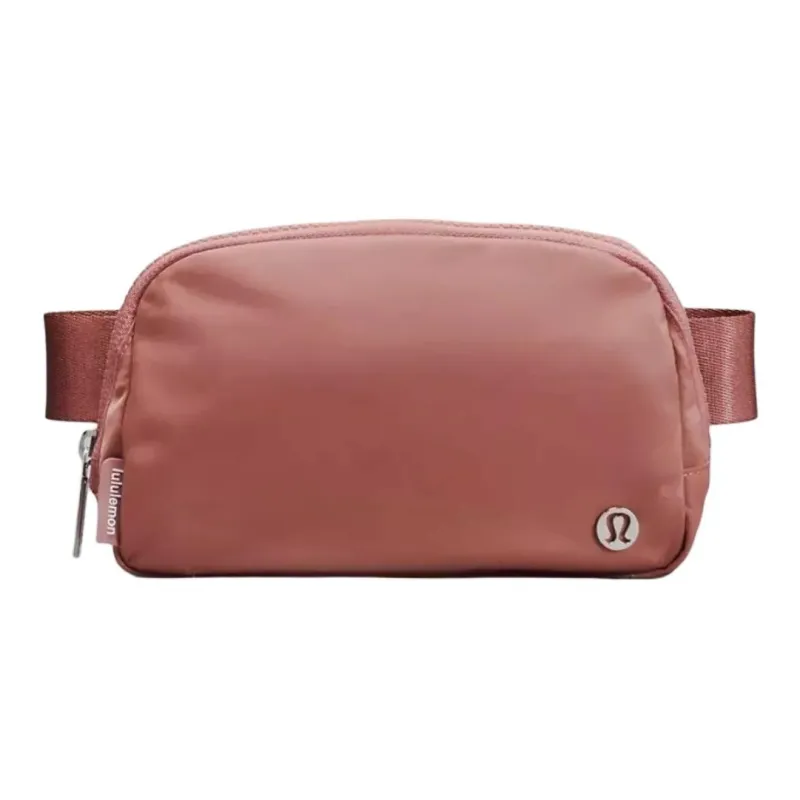 Lululemon Recycled Polyester Spandex One Shoulder Crossbody Fanny Pack Regular Women's Pink Color Pink-1