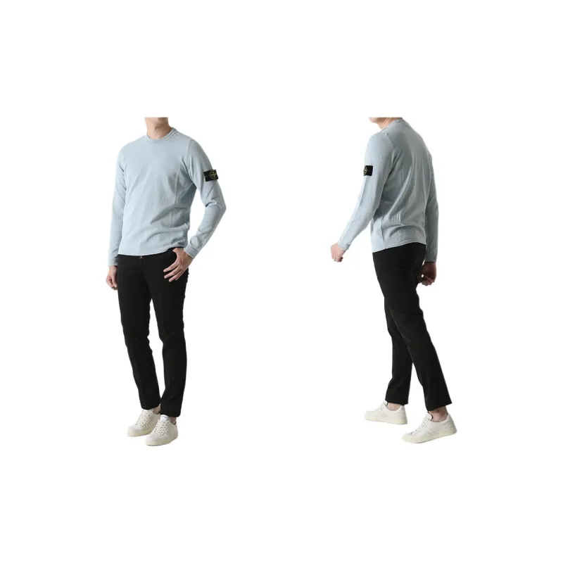 STONE ISLAND Sweater Men's Ice Frost Blue-4
