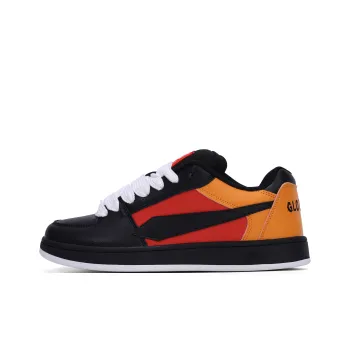 GLO BULL Skateboard Shoes Unisex Low Top Black Red Orange