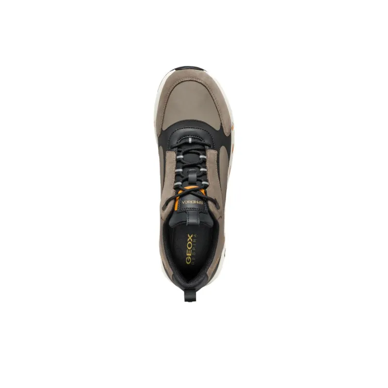 GEOX Anti Slip Wear Resistant Low Top Casual Shoes Men's Brown Black-5