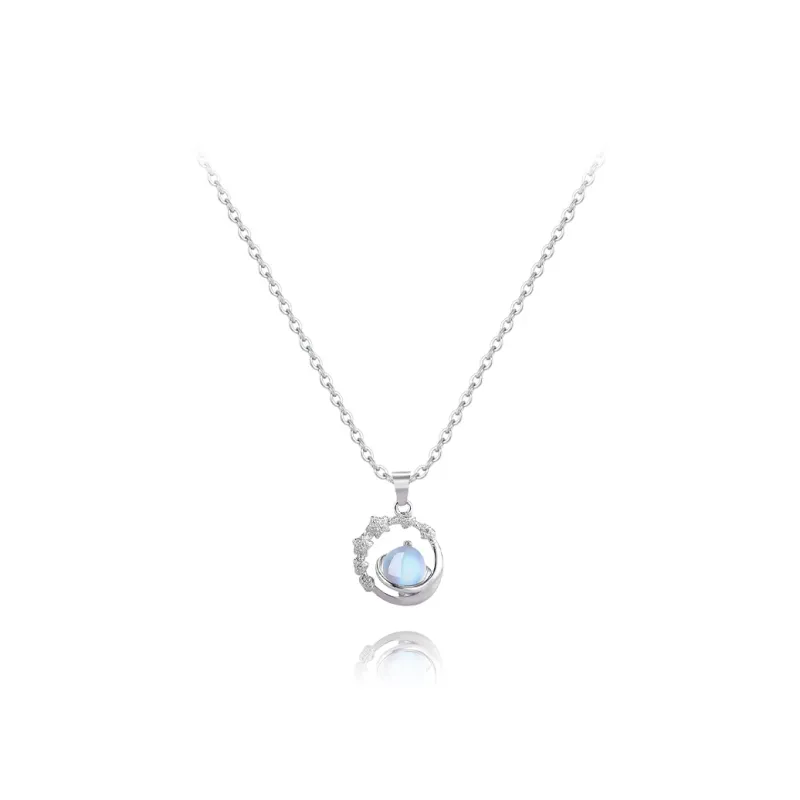 BLANK IN BLANK Sterling Silver Necklaces Women's Bestie Girlfriend Couple Birthday Gift Girl-8