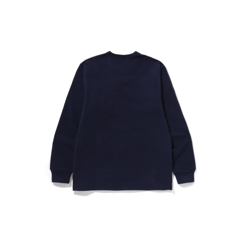 A BATHING APE Head Brushed Cotton Long-Sleeve Tee-6