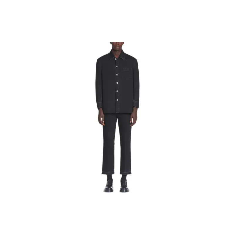 Lanvin Cocoon Button Up Denim Shirt-1