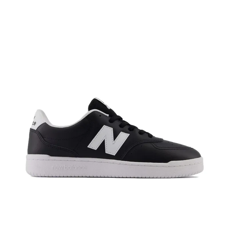 New Balance BB80 Anti Slip Wear Resistant Low Top Skateboard Shoes Unisex Black White-1