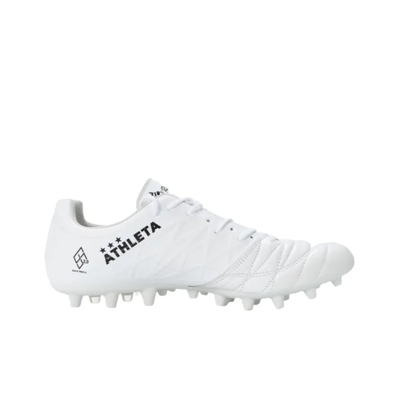 ATHLETA Anti Slip Wear Resistant Soccer Shoes Men's White-1