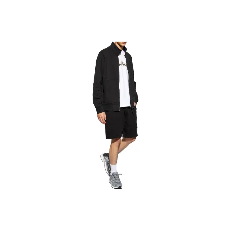 STONE ISLAND Logo Patch Zip Up Jacket-4