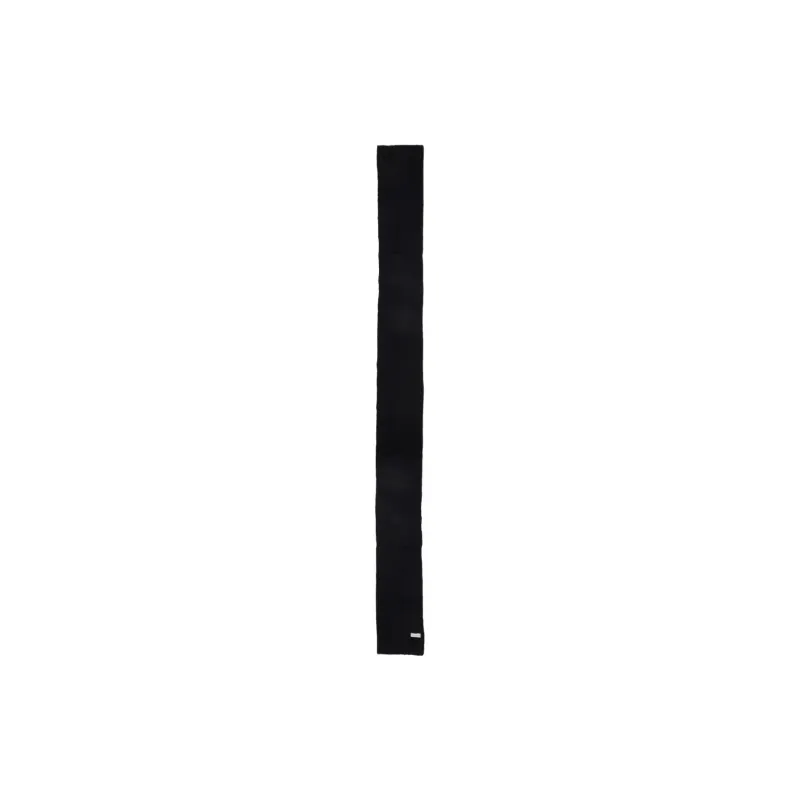 DRIES VAN NOTEN Wool Knit Scarves Men's Black-0