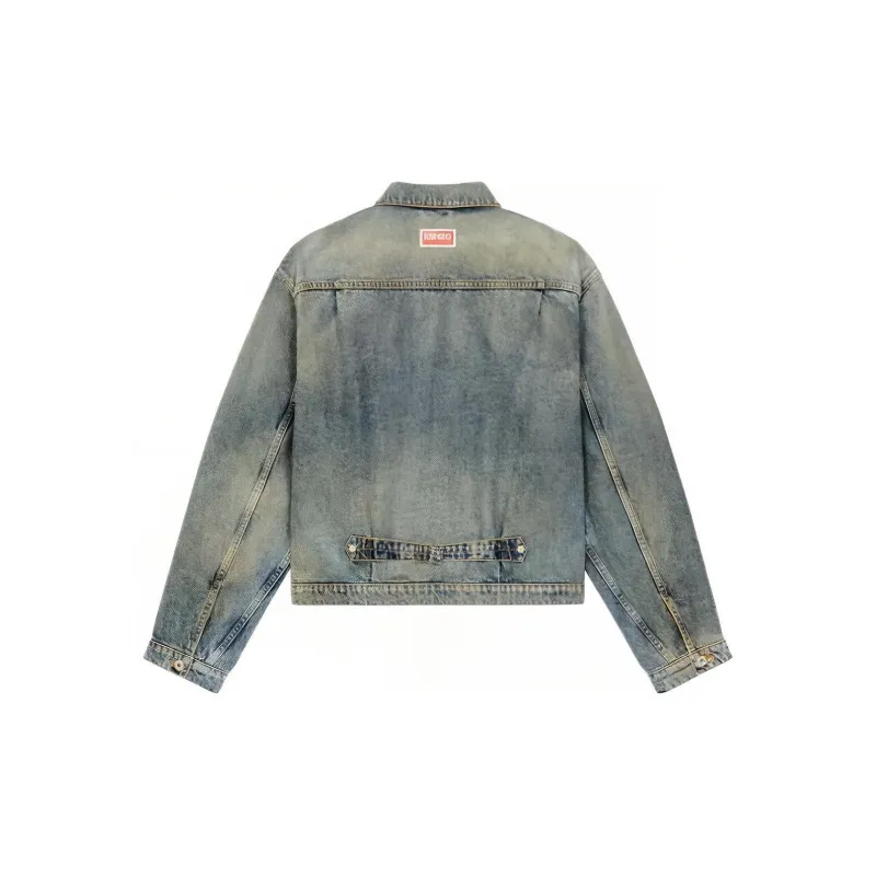 KENZO Button Up Denim Trucker Jacket-1