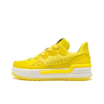 ONEMIX Coverage Moisture Wicking Impact Resistance Support Low Top Skateboard Shoes Unisex Yellow
