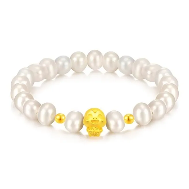 KING TAI SANG Gold Bracelet Women's-8