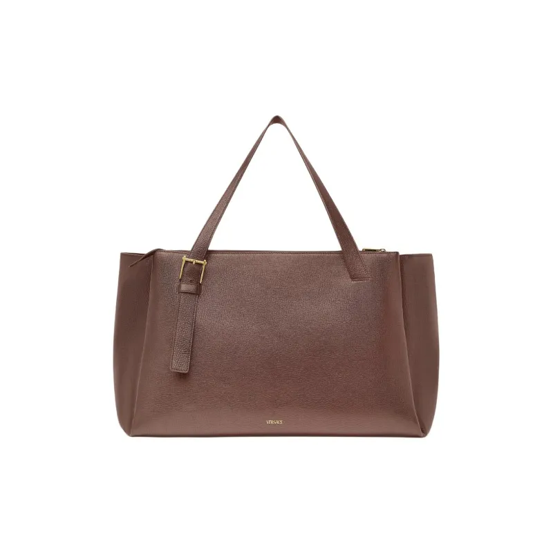 VERSACE MEDUSA BIGGIE Series Cow Leather Tote Bag Shopping Bag Handbag Men's Brown-2