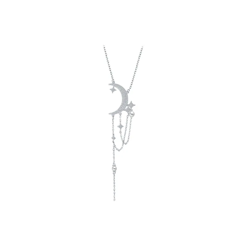 BABYBEI 925 Silver Pearls Necklaces Women's-0