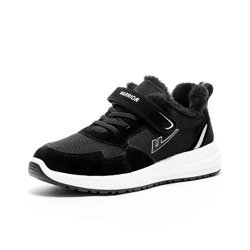 Warrior Abrasion Resistant Slip Resistant Low Top Casual Shoes Unisex Black-1