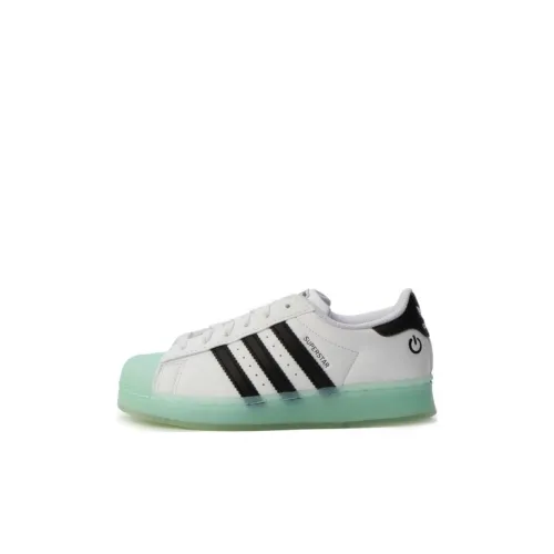 Adidas Originals SUPERSTAR Anti Kick And Abrasion Resistant Low Top Kids' Skateboarding Shoes White Kids'