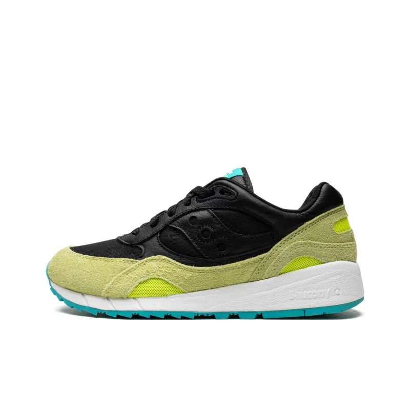 Saucony Shadow 6000 Anti Slip Wear Resistant Low Top Casual Shoes Men's Black Green-0
